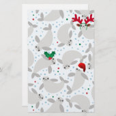 Weihnachtsbaum Briefpapier (Vorne/Hinten)