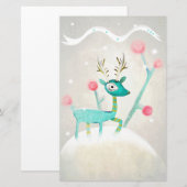 Weihnachtsbaum Briefpapier (Vorne/Hinten)