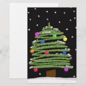 Weihnachtsbaum Briefpapier (Vorne/Hinten)