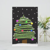 Weihnachtsbaum Briefpapier (Stehend Vorderseite)