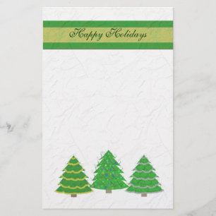 Weihnachtsbaum-Briefpapier Briefpapier