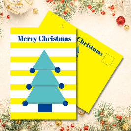 Weihnachtsbaum Bright farbenfrohe Begrüßung Postka Postkarte