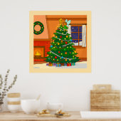 WEIHNACHTSBAUM-BRILLANTE CARTOON-FARBEN POSTER (Küche)