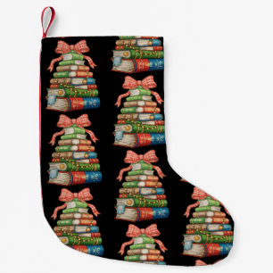 Weihnachtsbaum Bücher Bow Lesen Bibliothekar Lehre Kleiner Weihnachtsstrumpf