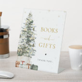 Weihnachtsbaum Bücher und Geschenke Schild (In SItu)