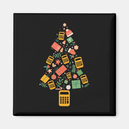 Weihnachtsbaum Buchhalter Rechner Finanzen Chris Magnet (Vorne)