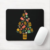 Weihnachtsbaum Buchhalter Rechner Finanzen Chris Mousepad (Mit Mouse)