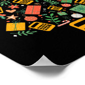 Weihnachtsbaum Buchhalter Rechner Finanzen Chris Poster (Ecke)