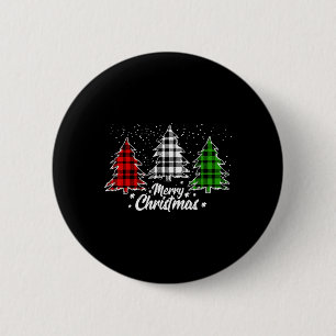 Weihnachtsbaum Buffalo Kariert Red White Green Wei Button