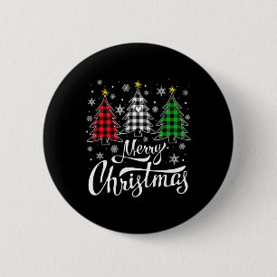 Weihnachtsbaum Buffalo Kariert Red White Green Wei Button