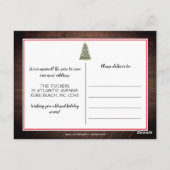 Weihnachtsbaum Buffalo Kariert Rustikales New ZUHA Postkarte (Rückseite)