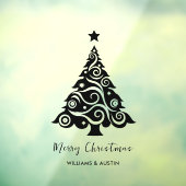 Weihnachtsbaum Business Window Decoration Fensteraufkleber (Blatt 3)