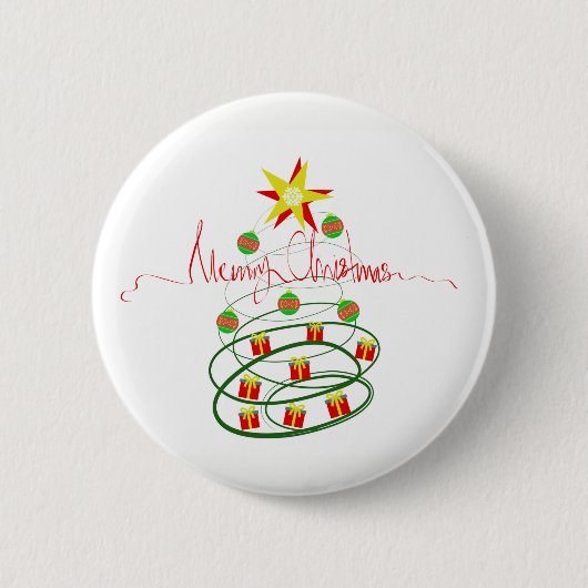 Weihnachtsbaum Button (Vorderseite)