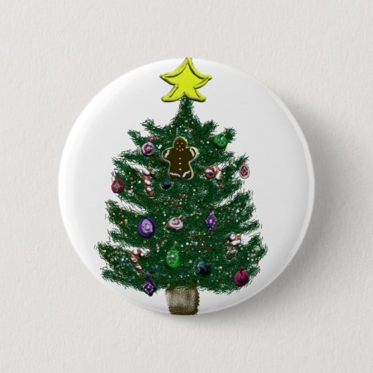 Weihnachtsbaum Button (Vorderseite)