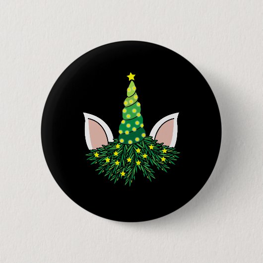 Weihnachtsbaum Button (Vorderseite)