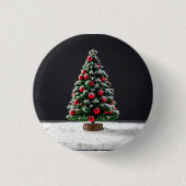 Weihnachtsbaum Button (Vorderseite)