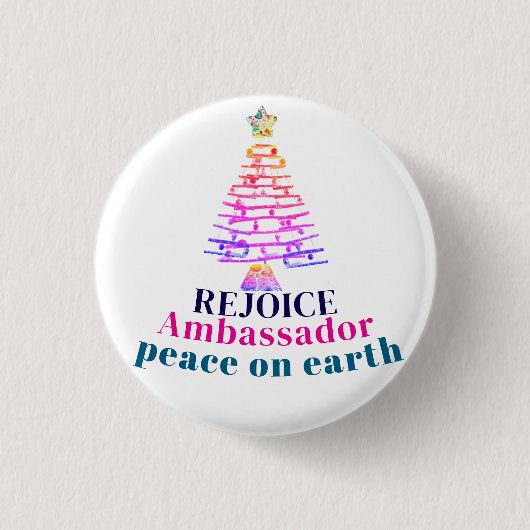 Weihnachtsbaum Button (Vorderseite)
