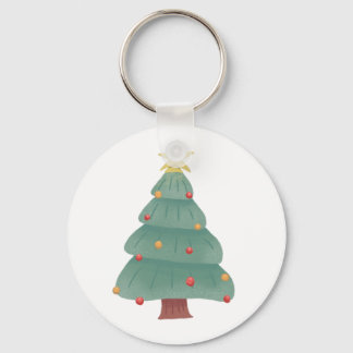 Weihnachtsbaum-Button-Schlüsselanhänger Schlüsselanhänger