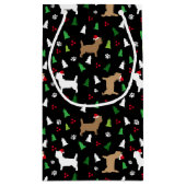 Weihnachtsbaum Cairn Terrier Dog Howliday Tree Kleine Geschenktüte (Rückseite)