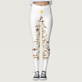 Weihnachtsbaum - Camouflage drucken Weihnachtsgesc Leggings