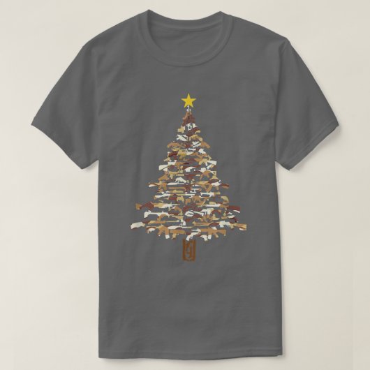 Weihnachtsbaum Camouflage drucken Xmas Geschenk fü T-Shirt (Design vorne)