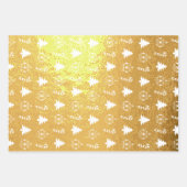 Weihnachtsbaum, Candy Cane, Baum-Ziermuster Folien Packpapier Blatt (Vorderseite 3)