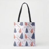 Weihnachtsbaum & Candy Cane Tote Tasche (Vorderseite)