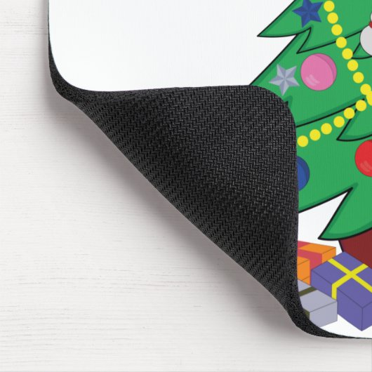 Weihnachtsbaum-Cartoon-Konzepte Mousepad (Ecke)