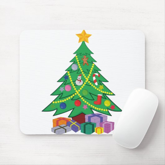 Weihnachtsbaum-Cartoon-Konzepte Mousepad (Mit Mouse)