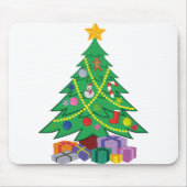 Weihnachtsbaum-Cartoon-Konzepte Mousepad (Vorne)