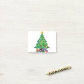 Weihnachtsbaum-Cartoon-Konzepte Post-it Klebezettel (Auf Schreibtisch)