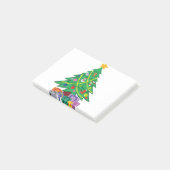 Weihnachtsbaum-Cartoon-Konzepte Post-it Klebezettel (angewinkelt)