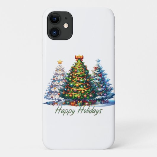 Weihnachtsbaum Case-Mate iPhone Hülle (Rückseite)