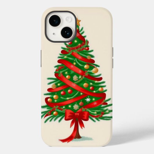 Weihnachtsbaum Case-Mate iPhone Hülle (Rückseite)
