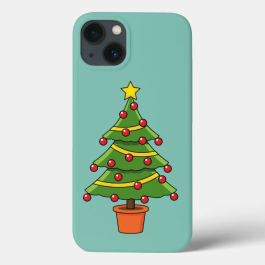 Weihnachtsbaum Case-Mate iPhone Hülle (Rückseite)