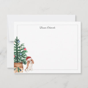 Weihnachtsbaum Cavalier King Charles Spaniel Mitteilungskarte