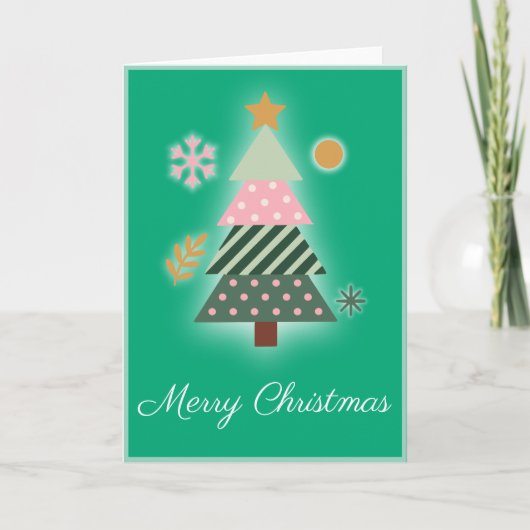 Weihnachtsbaum Cheer Card Karte (Vorderseite)