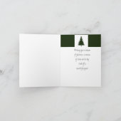 Weihnachtsbaum Classic Moderne Grafik Feiertagskarte (Innenseite)