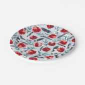 Weihnachtsbaum Clip Art Pappteller (Schrägansicht)