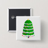 Weihnachtsbaum-Clipart Button (Vorne & Hinten)