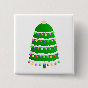 Weihnachtsbaum-Clipart Button