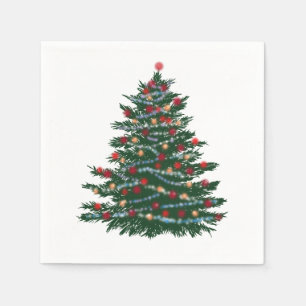 Weihnachtsbaum Cocktail-Papierservietten Serviette