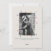 Weihnachtsbaum Collage Fotokarte Feiertagskarte (Rückseite)