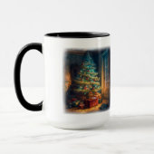 Weihnachtsbaum Combo Tasse, 15 oz Tasse (Links)