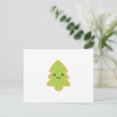 Weihnachtsbaum-Cookie Feiertagspostkarte (Stehend Vorderseite)