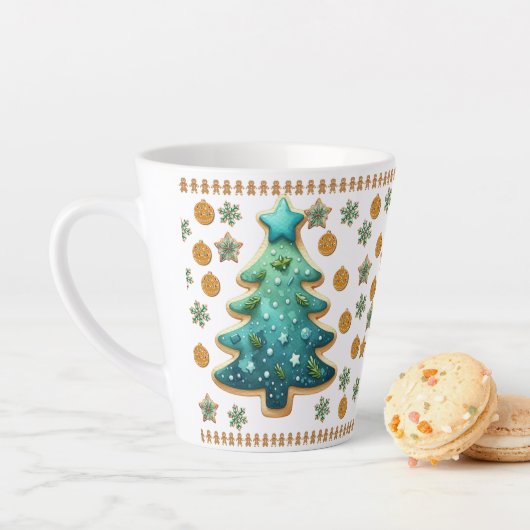 Weihnachtsbaum-Cookie Milchtasse (Beispiel)