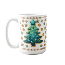 Weihnachtsbaum-Cookie-Tasse
