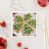 Weihnachtsbaum Cookies Feiertag Party Serviette (Beispiel)