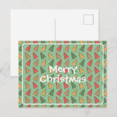 Weihnachtsbaum-Cookies Postkarte (Vorne/Hinten)