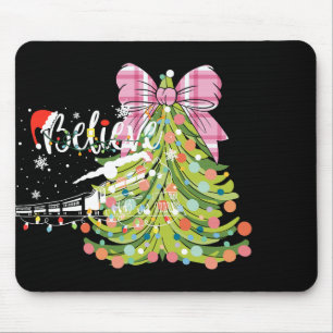 Weihnachtsbaum Coquette Bow Pink Weihnachtsmann Wo Mousepad